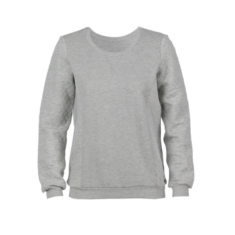 HR Old Khaki Women's Tabitha Quilted Sweat Grey 116198
